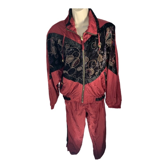 Vintage 80’s Chili Pepper Reversible Windbreaker Track Suit - Picture 10 of 10